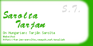 sarolta tarjan business card